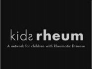 KIDS RHEUM A NETWORK FOR CHILDREN WITH RHEUMATIC DISEASE