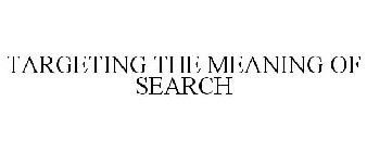 TARGETING THE MEANING OF SEARCH