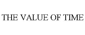 THE VALUE OF TIME