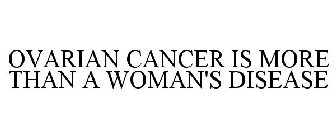 OVARIAN CANCER IS MORE THAN A WOMAN'S DISEASE