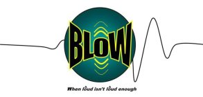 BLOW WHEN LOUD ISN'T LOUD ENOUGH