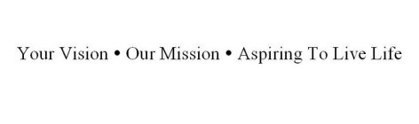 YOUR VISION OUR MISSION ASPIRING TO LIVE LIFE