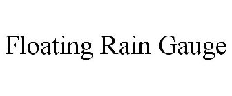 FLOATING RAIN GAUGE