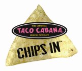 TACO CABANA THE ORIGINAL MEXICAN PATIO CAFE CHIPS IN
