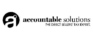 A ACCOUNTABLE SOLUTIONS THE DIRECT SELLERS' TAX EXPERT.