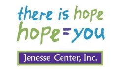 THERE IS HOPE HOPE = YOU JENESSE CENTER, INC.
