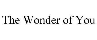 THE WONDER OF YOU