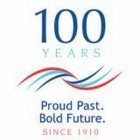 100 YEARS PROUD PAST. BOLD FUTURE. SINCE 1910
