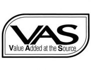 VAS VALUE ADDED AT THE SOURCE