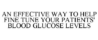 AN EFFECTIVE WAY TO HELP FINE TUNE YOUR PATIENTS' BLOOD GLUCOSE LEVELS