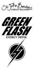 ST. JOHN BREWERS VIRGIN ISLANDS GREEN FLASH ENERGY DRINK