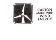 CARTON MADE WITH WIND ENERGY