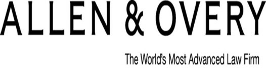 ALLEN & OVERY THE WORLD'S MOST ADVANCEDLAW FIRM