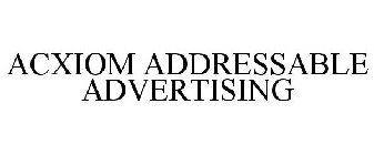 ACXIOM ADDRESSABLE ADVERTISING