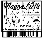 MAGNALINE H2O ALKALINE MAGNETIZED ALIVE 9.0 PH THE WETTEST WATER ON EARTH JUST DRINK IT!
