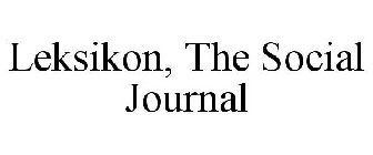 LEKSIKON, THE SOCIAL JOURNAL