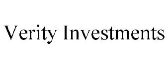 VERITY INVESTMENTS