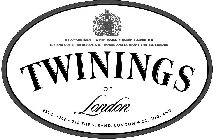 TWININGS OF LONDON BY APPOINTMENT TO HERMAJESTY QUEEN ELIZABETH II TEA AND COFFEE MERCHANTS R. TWINING AND COMPANY LIMITED. LONDON ESTD. 1706 · 216 THE STRAND, LONDON WC2, ENGLAND