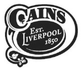 CAINS ROBERT CAINS BREWERY LIVERPOOL ESTABLISHED 1850