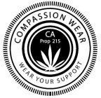 COMPASSION WEAR WEAR YOUR SUPPORT CA PROP 215