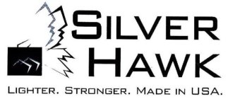 SILVER HAWK LIGHTER. STRONGER. MADE IN USA.