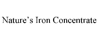 NATURE'S IRON CONCENTRATE