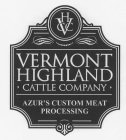 VHCC VERMONT HIGHLAND CATTLE COMPANY AND DESIGN