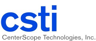 CSTI CENTERSCOPE TECHNOLOGIES, INC.