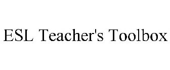 ESL TEACHER'S TOOLBOX