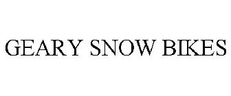GEARY SNOW BIKES