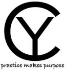YC PRACTICE MAKES PURPOSE