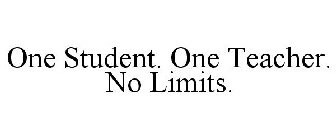 ONE STUDENT. ONE TEACHER. NO LIMITS.