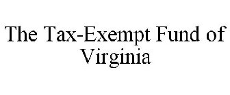 THE TAX-EXEMPT FUND OF VIRGINIA