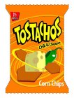 TOSTACHOS CHILI & CHEESE FLAVORED CORN CHIPS B BARCEL
