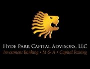 HYDE PARK CAPITAL ADVISORS, LLC INVESTMENT BANKING · M&A · CAPITAL RAISING
