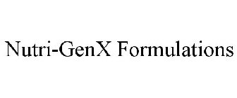 NUTRI-GENX FORMULATIONS