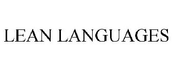 LEAN LANGUAGES