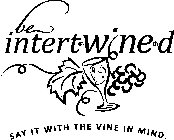 BE INTERT WINE D SAY IT WITH THE VINE IN MIND.
