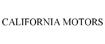 CALIFORNIA MOTORS