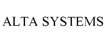 ALTA SYSTEMS
