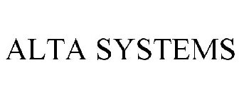 ALTA SYSTEMS