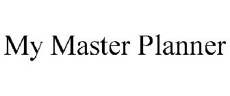 MY MASTER PLANNER