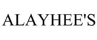 ALAYHEE'S