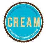 CREAM ALL NATURAL GOURMET ICE CREAM SANDWICHES FRESHLY BAKED COOKIES RULE EVERYTHING AROUND ME