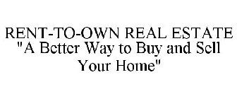 RENT-TO-OWN REAL ESTATE 