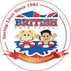 BRITISH SWIM SCHOOL SURVIVAL OF THE LITTLEST SAVING LIVES SINCE 1981