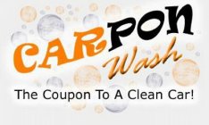 CARPON WASH THE COUPON TO A CLEAN CAR!