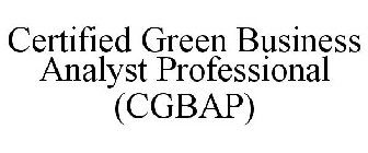 CERTIFIED GREEN BUSINESS ANALYST PROFESSIONAL (CGBAP)