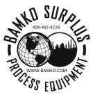 BAMKO-SURPLUS PROCESS EQUIPMENT LLC 409-942-4224 WWW.BAMKO.COM
