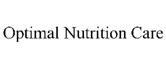 OPTIMAL NUTRITION CARE